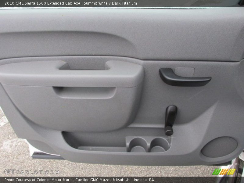 Summit White / Dark Titanium 2010 GMC Sierra 1500 Extended Cab 4x4