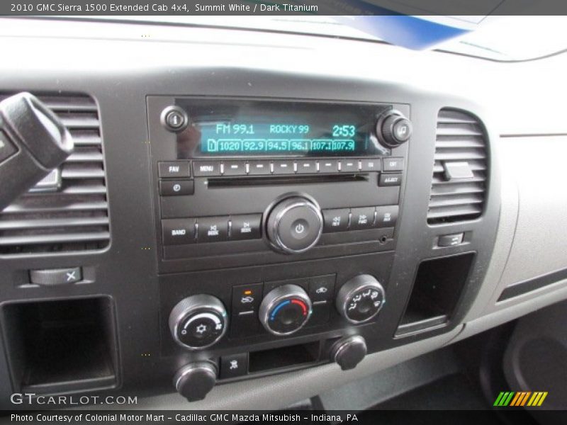 Summit White / Dark Titanium 2010 GMC Sierra 1500 Extended Cab 4x4