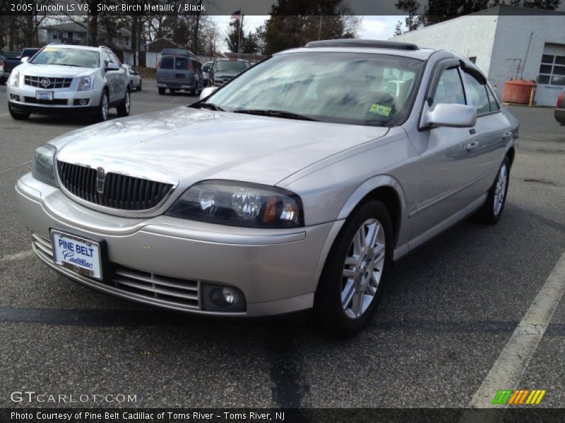 Silver Birch Metallic / Black 2005 Lincoln LS V8