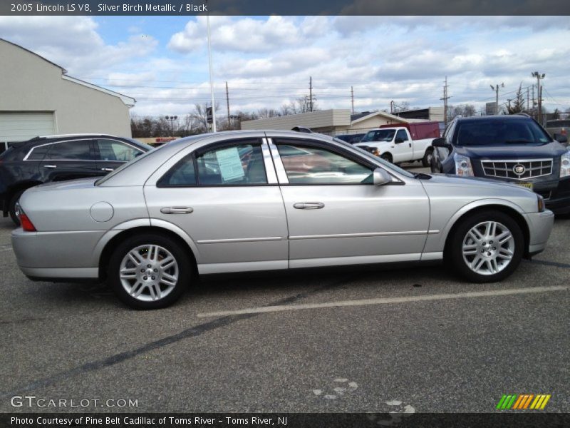 Silver Birch Metallic / Black 2005 Lincoln LS V8