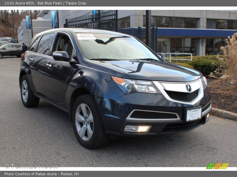 Bali Blue Pearl / Taupe Gray 2010 Acura MDX