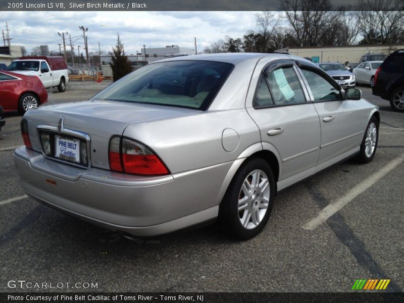 Silver Birch Metallic / Black 2005 Lincoln LS V8