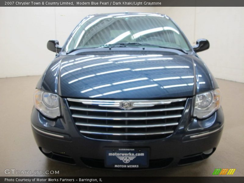 Modern Blue Pearl / Dark Khaki/Light Graystone 2007 Chrysler Town & Country Limited