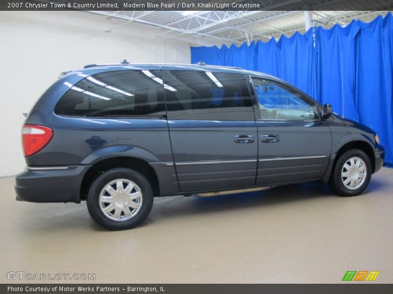 Modern Blue Pearl / Dark Khaki/Light Graystone 2007 Chrysler Town & Country Limited