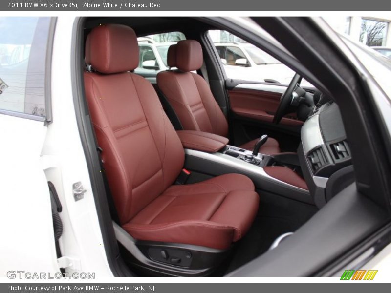 Alpine White / Chateau Red 2011 BMW X6 xDrive35i