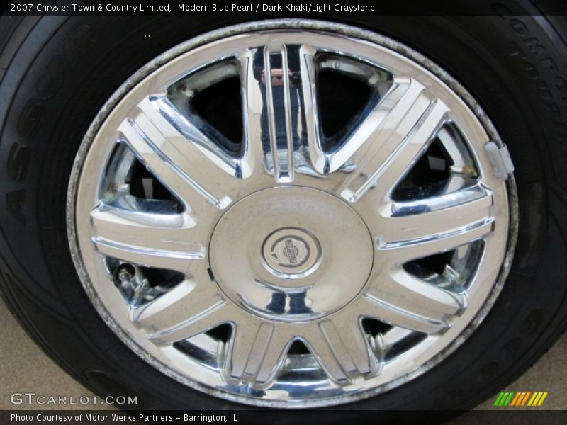 Modern Blue Pearl / Dark Khaki/Light Graystone 2007 Chrysler Town & Country Limited