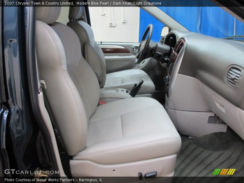 Modern Blue Pearl / Dark Khaki/Light Graystone 2007 Chrysler Town & Country Limited