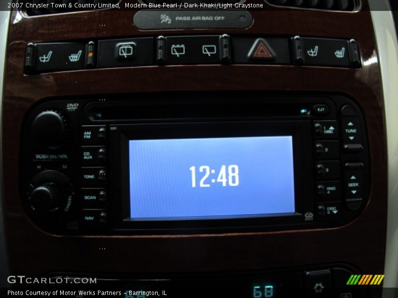 Modern Blue Pearl / Dark Khaki/Light Graystone 2007 Chrysler Town & Country Limited
