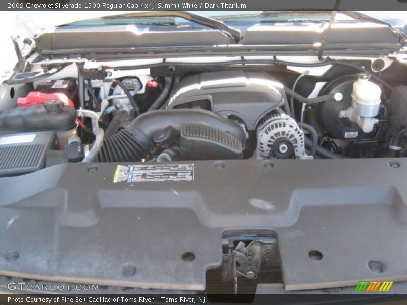 Summit White / Dark Titanium 2009 Chevrolet Silverado 1500 Regular Cab 4x4