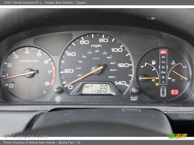 Havasu Blue Metallic / Quartz 2003 Honda Odyssey EX-L