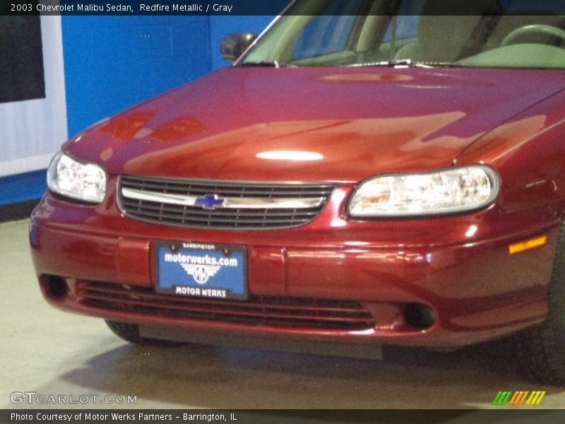 Redfire Metallic / Gray 2003 Chevrolet Malibu Sedan