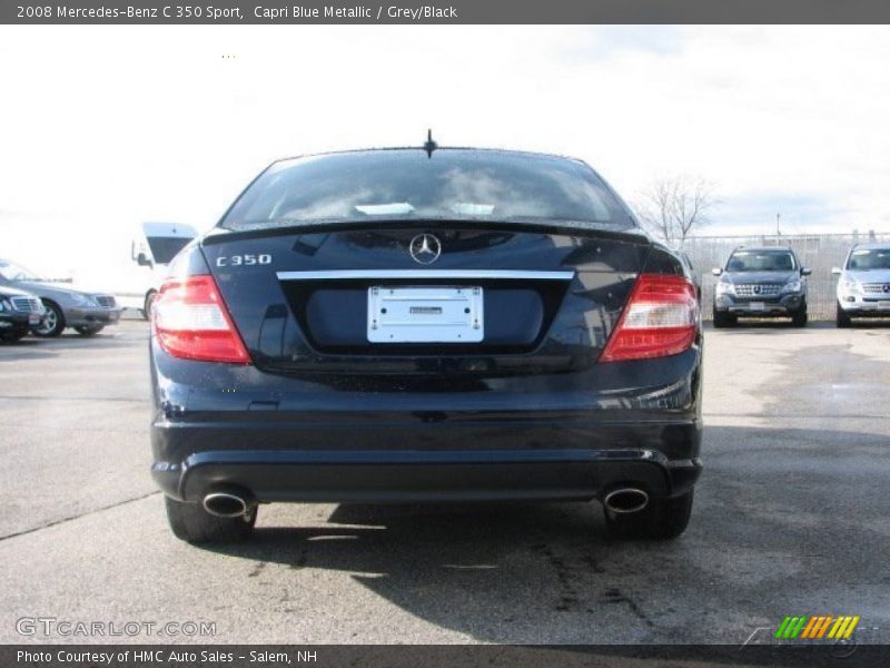 Capri Blue Metallic / Grey/Black 2008 Mercedes-Benz C 350 Sport