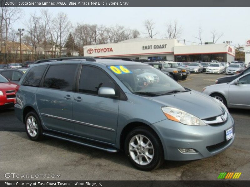 Blue Mirage Metallic / Stone Gray 2006 Toyota Sienna Limited AWD