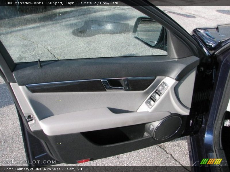 Capri Blue Metallic / Grey/Black 2008 Mercedes-Benz C 350 Sport