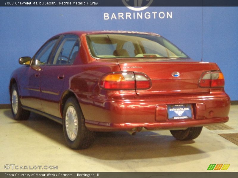 Redfire Metallic / Gray 2003 Chevrolet Malibu Sedan