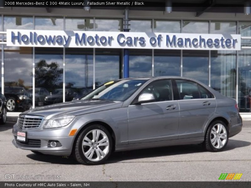 Palladium Silver Metallic / Black 2008 Mercedes-Benz C 300 4Matic Luxury