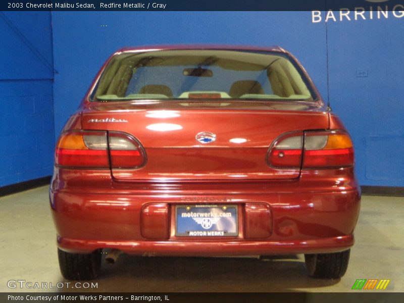 Redfire Metallic / Gray 2003 Chevrolet Malibu Sedan