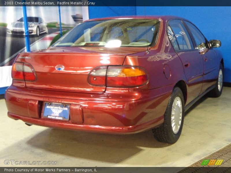 Redfire Metallic / Gray 2003 Chevrolet Malibu Sedan