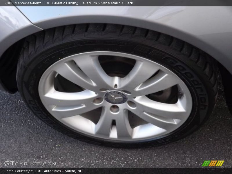 Palladium Silver Metallic / Black 2008 Mercedes-Benz C 300 4Matic Luxury
