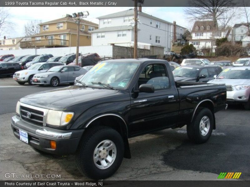 Black Metallic / Gray 1999 Toyota Tacoma Regular Cab 4x4