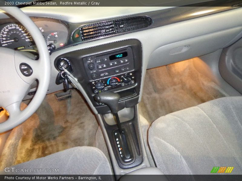 Redfire Metallic / Gray 2003 Chevrolet Malibu Sedan