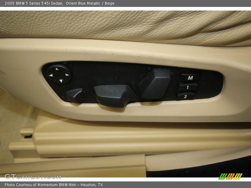 Orient Blue Metallic / Beige 2005 BMW 5 Series 545i Sedan