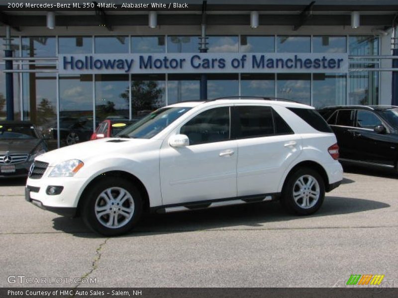 Alabaster White / Black 2006 Mercedes-Benz ML 350 4Matic