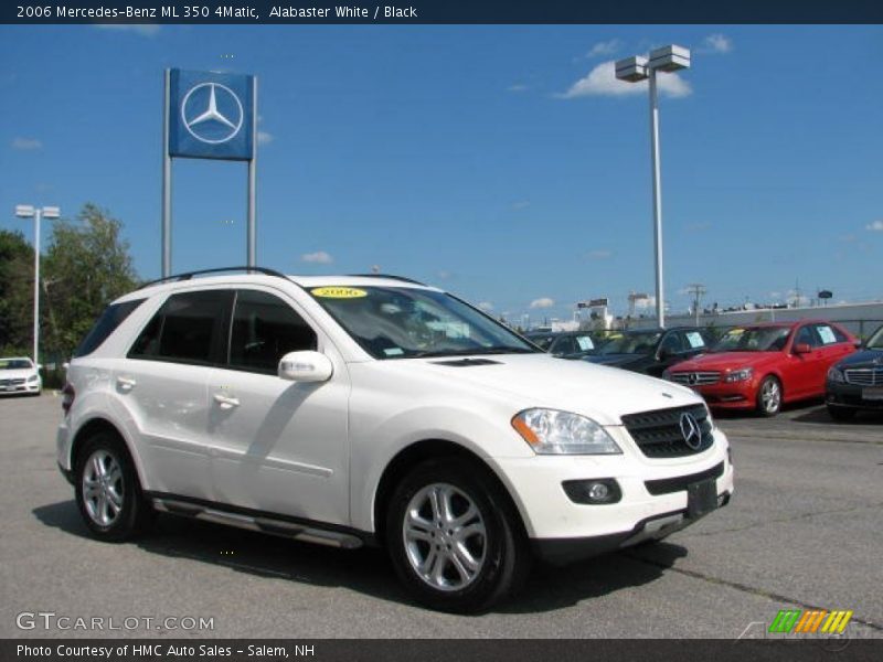 Alabaster White / Black 2006 Mercedes-Benz ML 350 4Matic