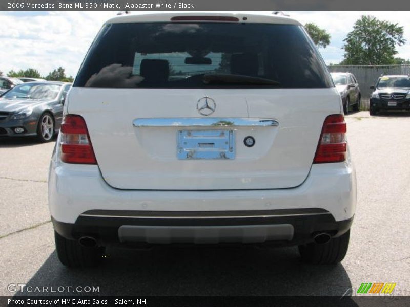 Alabaster White / Black 2006 Mercedes-Benz ML 350 4Matic