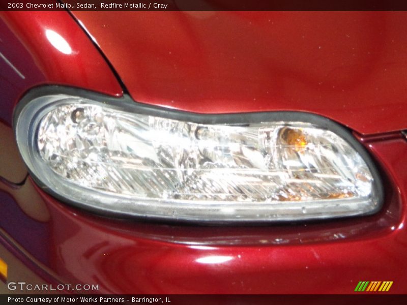 Redfire Metallic / Gray 2003 Chevrolet Malibu Sedan
