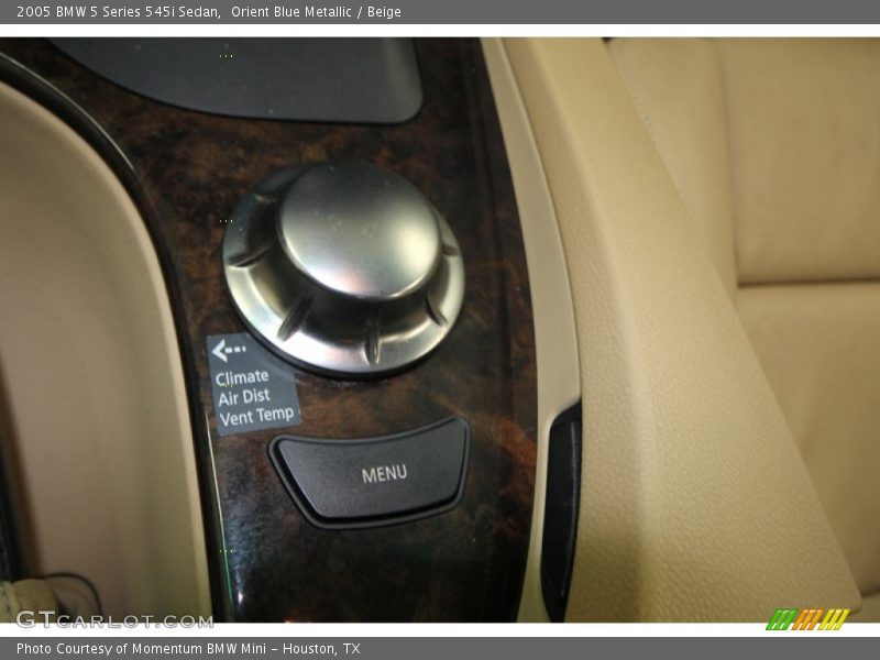 Orient Blue Metallic / Beige 2005 BMW 5 Series 545i Sedan