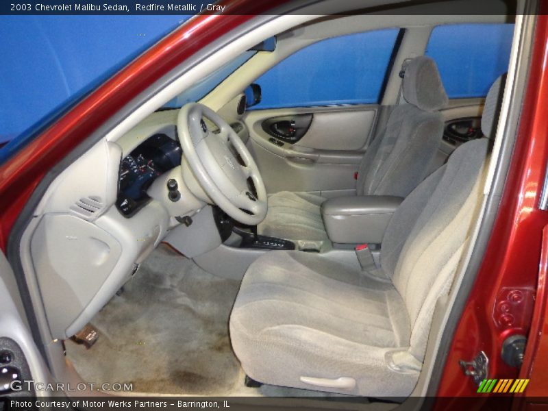 Redfire Metallic / Gray 2003 Chevrolet Malibu Sedan