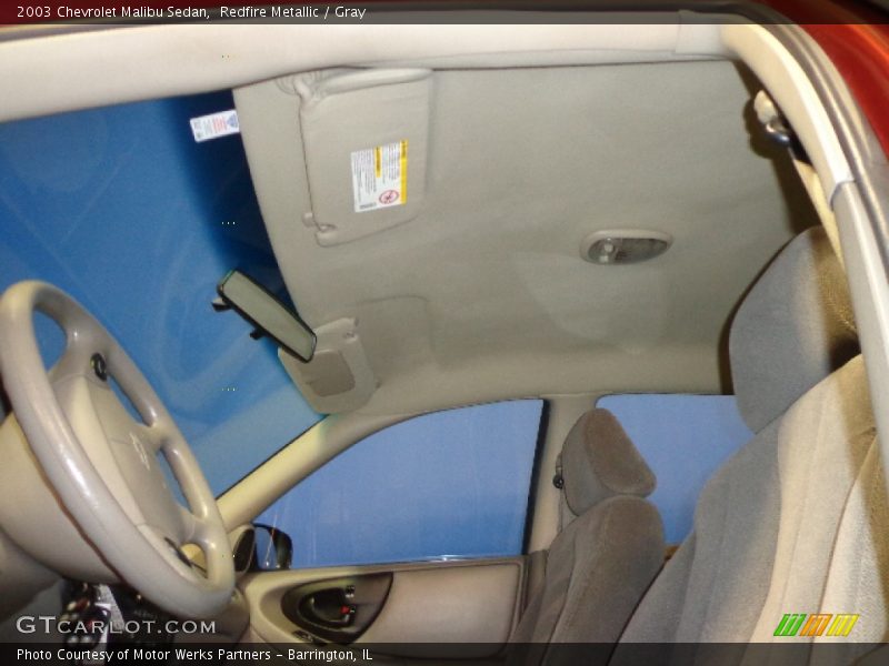 Redfire Metallic / Gray 2003 Chevrolet Malibu Sedan