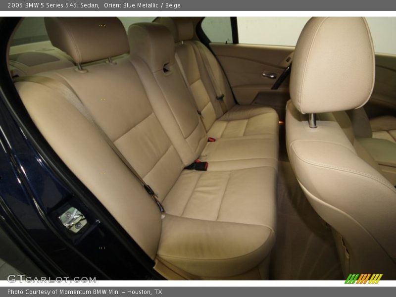 Orient Blue Metallic / Beige 2005 BMW 5 Series 545i Sedan