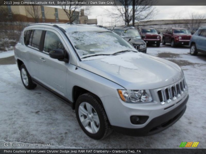 Bright Silver Metallic / Dark Slate Gray 2013 Jeep Compass Latitude 4x4