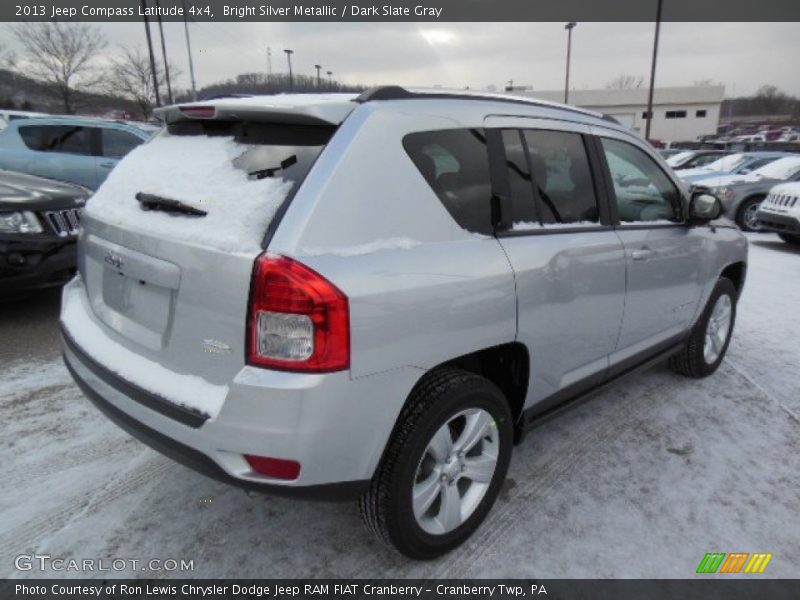 Bright Silver Metallic / Dark Slate Gray 2013 Jeep Compass Latitude 4x4