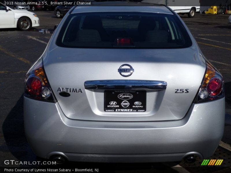 Brilliant Silver / Charcoal 2012 Nissan Altima 2.5 S