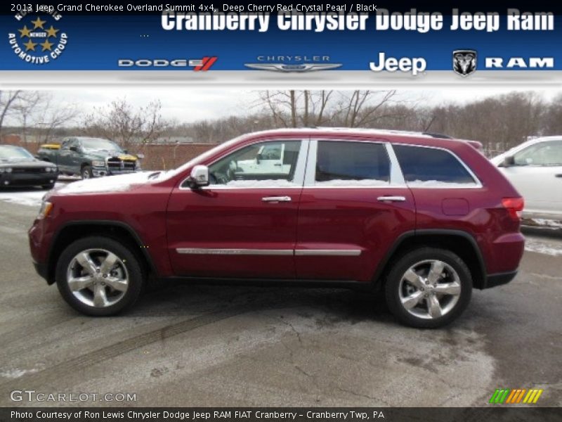 Deep Cherry Red Crystal Pearl / Black 2013 Jeep Grand Cherokee Overland Summit 4x4