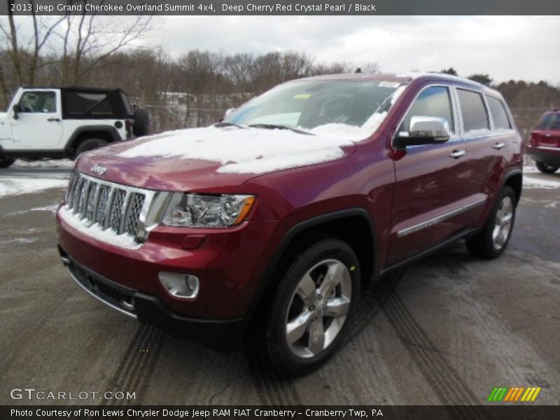 Deep Cherry Red Crystal Pearl / Black 2013 Jeep Grand Cherokee Overland Summit 4x4