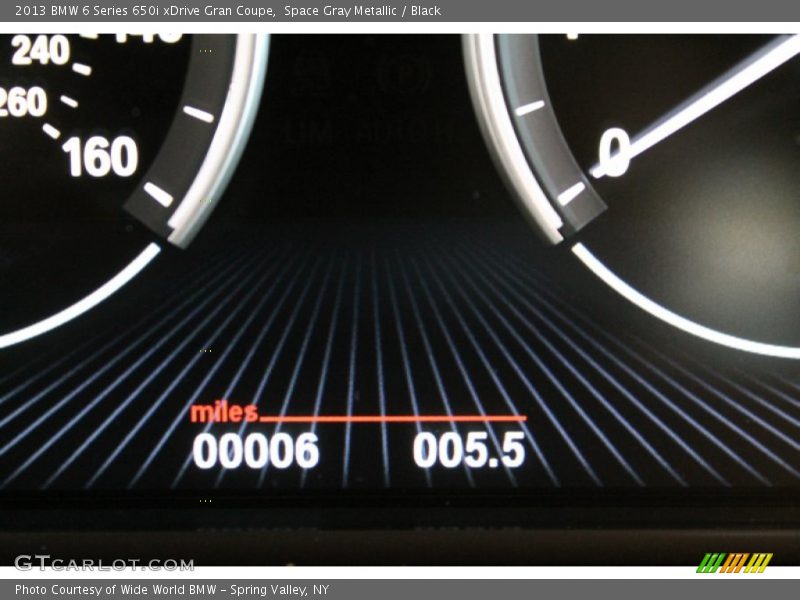 Space Gray Metallic / Black 2013 BMW 6 Series 650i xDrive Gran Coupe