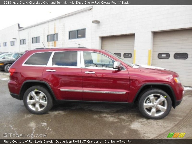 Deep Cherry Red Crystal Pearl / Black 2013 Jeep Grand Cherokee Overland Summit 4x4