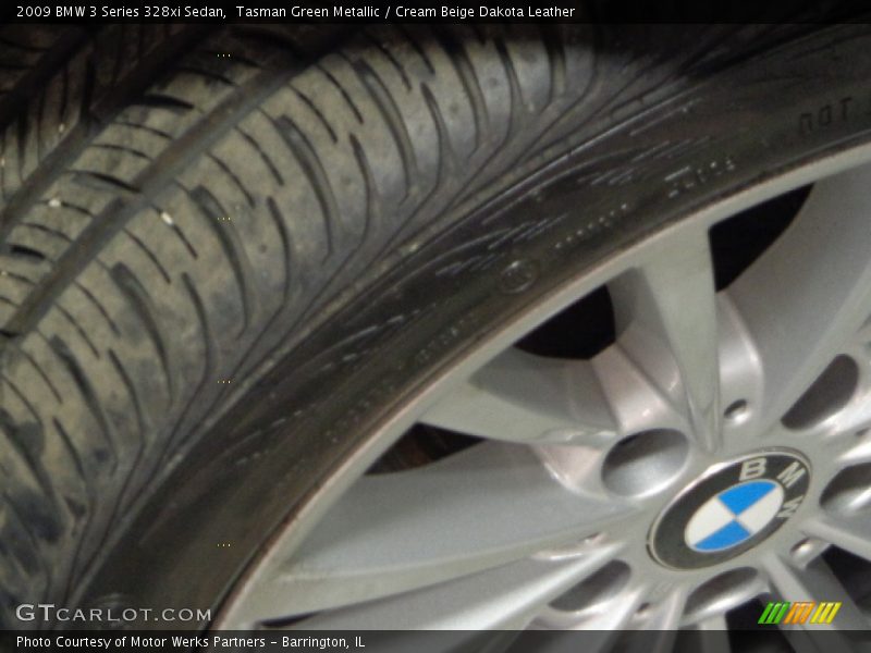 Tasman Green Metallic / Cream Beige Dakota Leather 2009 BMW 3 Series 328xi Sedan