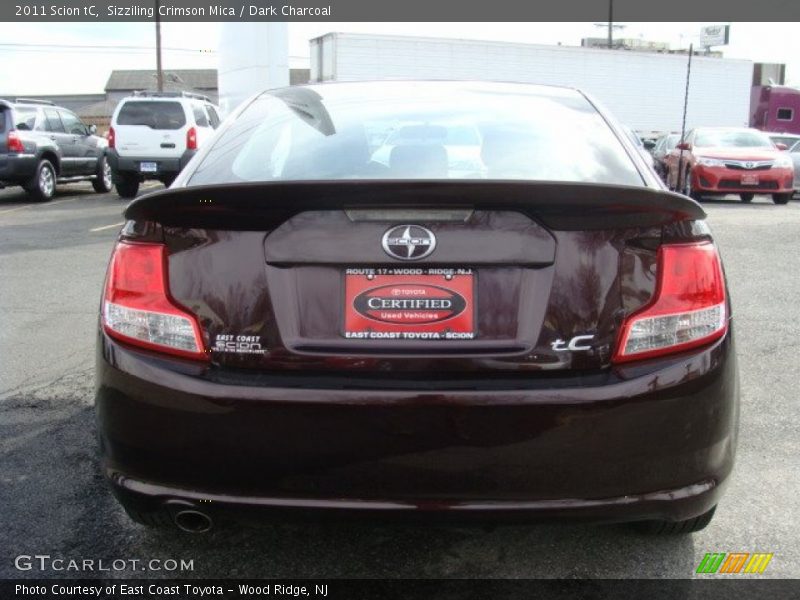Sizziling Crimson Mica / Dark Charcoal 2011 Scion tC