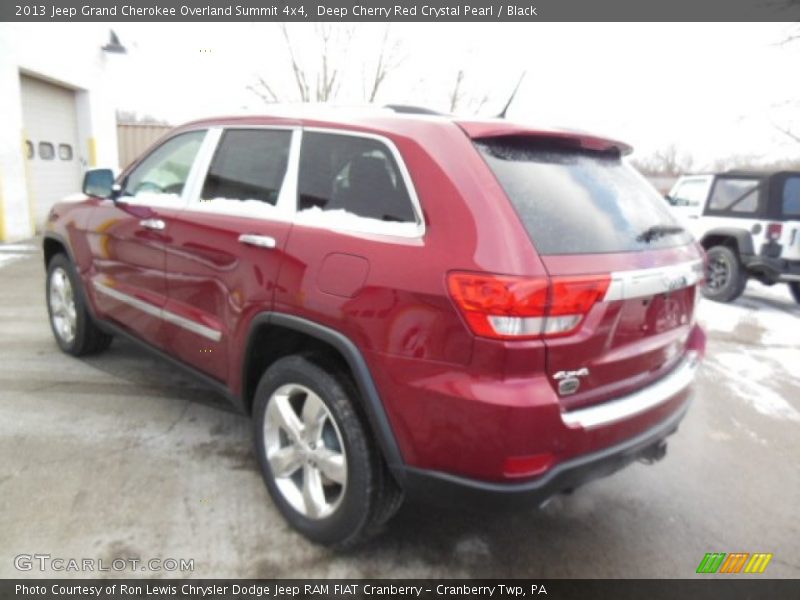 Deep Cherry Red Crystal Pearl / Black 2013 Jeep Grand Cherokee Overland Summit 4x4