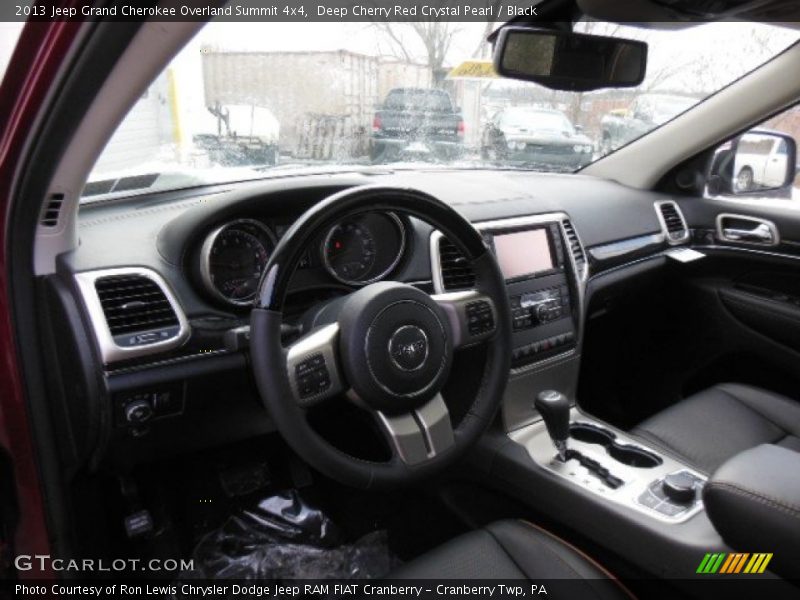 Deep Cherry Red Crystal Pearl / Black 2013 Jeep Grand Cherokee Overland Summit 4x4