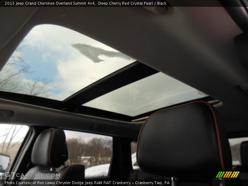 Deep Cherry Red Crystal Pearl / Black 2013 Jeep Grand Cherokee Overland Summit 4x4