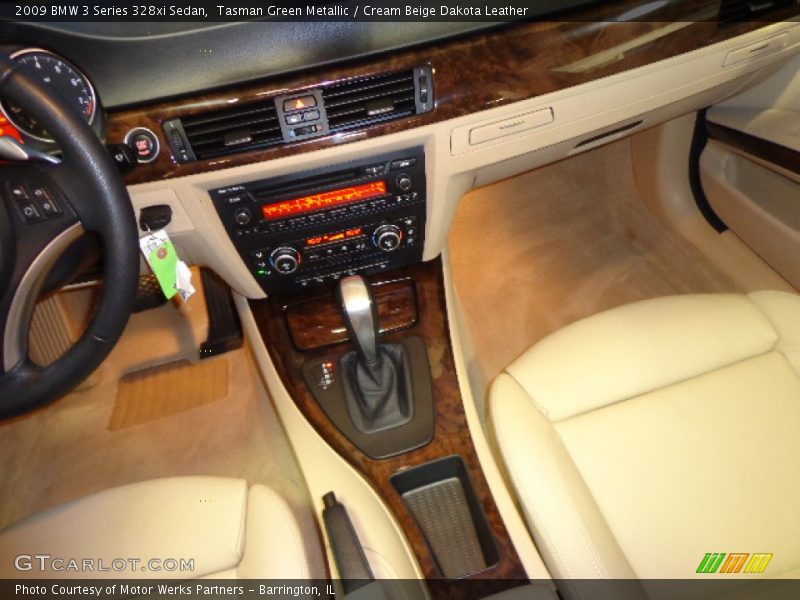 Tasman Green Metallic / Cream Beige Dakota Leather 2009 BMW 3 Series 328xi Sedan
