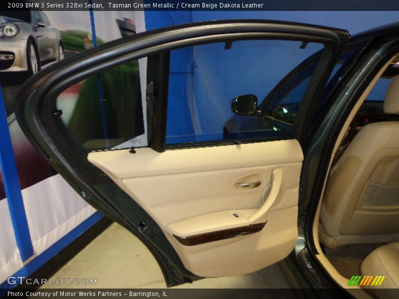 Tasman Green Metallic / Cream Beige Dakota Leather 2009 BMW 3 Series 328xi Sedan