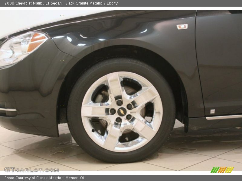 Black Granite Metallic / Ebony 2008 Chevrolet Malibu LT Sedan