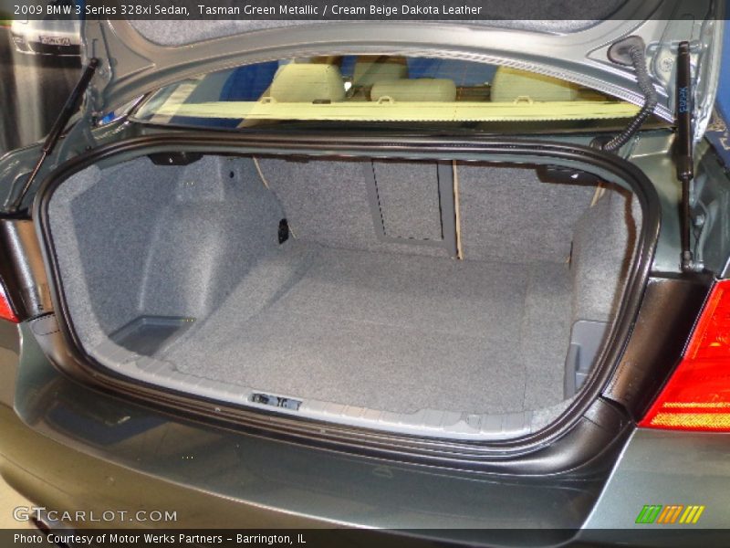 Tasman Green Metallic / Cream Beige Dakota Leather 2009 BMW 3 Series 328xi Sedan